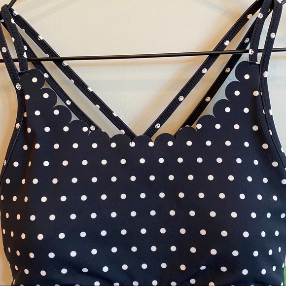 KATE SPADE Polka Dot Scallop Sports Bra - Picture 3 of 7